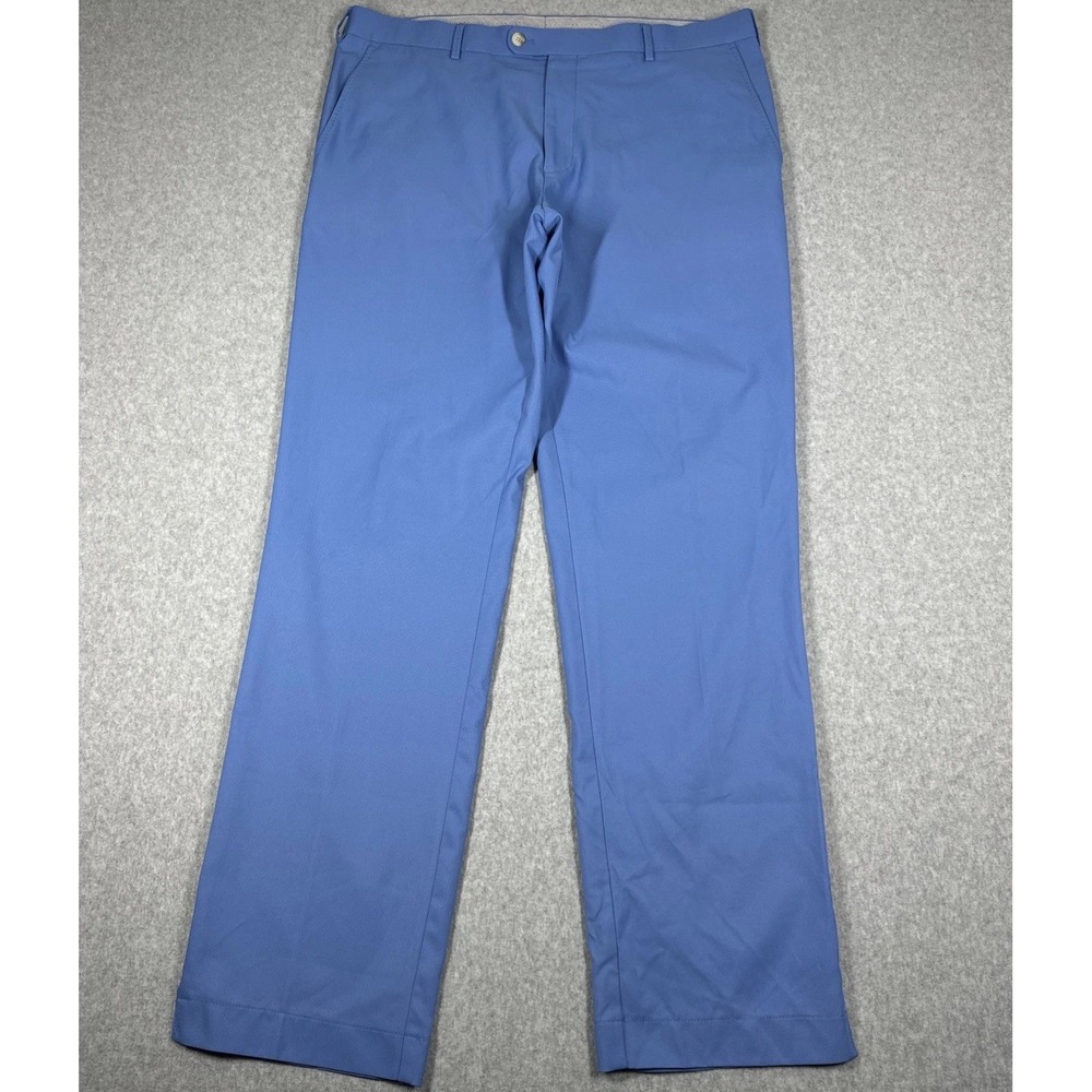 Peter Millar Crown Sport Durham Performance Pants Blue Men's 38x33 Stretch